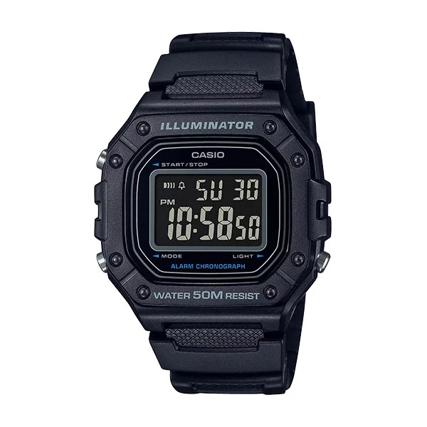CASIO Illuminator Digital Watch - W-218H-1BVDF